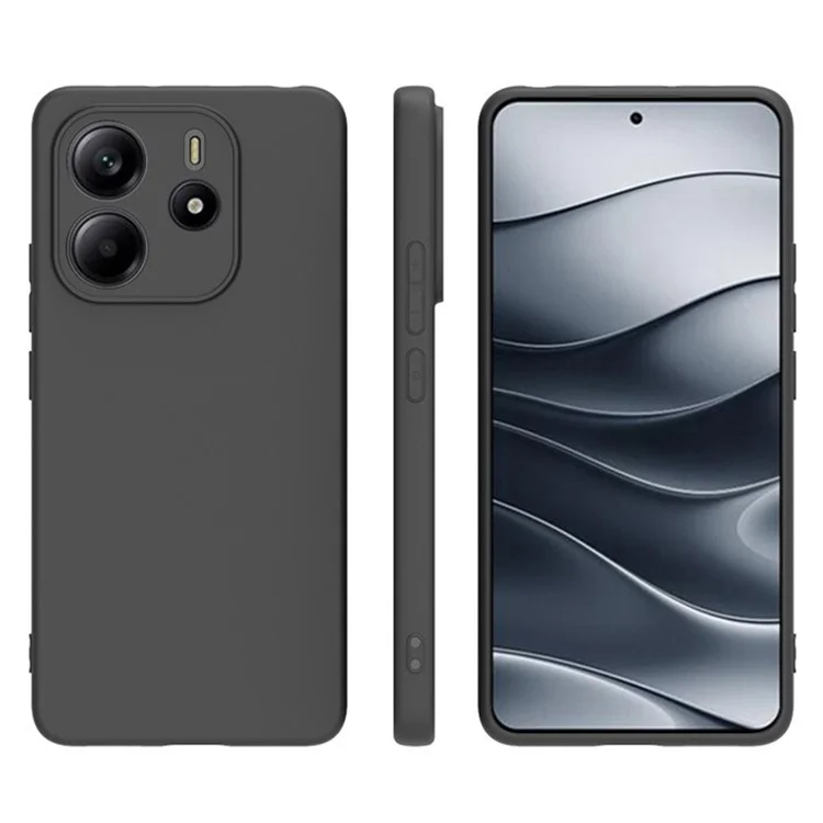 Capa MS Series da WANLONFENG para Xiaomi Redmi Note 14 4G, capa traseira fosca em TPU com vidro temperado.