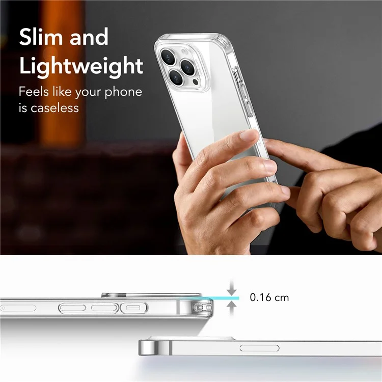 ESR Project Zero Series for iPhone 14 Pro Max Ultra-thin Soft TPU Case Transparent Protective Cover