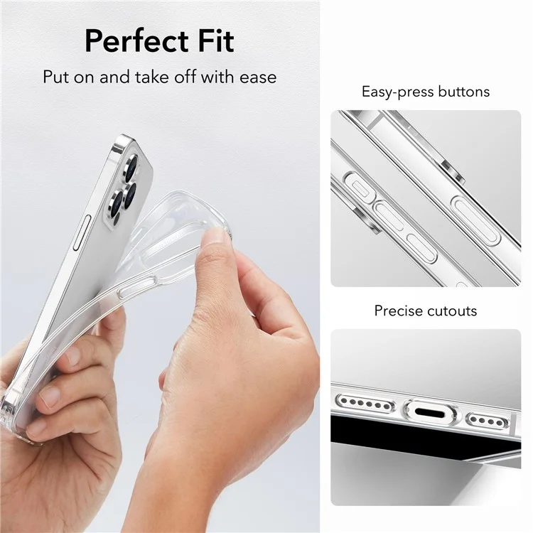 ESR Project Zero Series for iPhone 14 Pro Max Ultra-thin Soft TPU Case Transparent Protective Cover