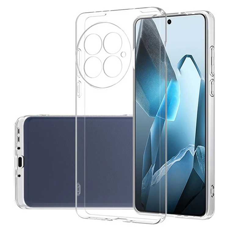 Coque de téléphone transparente ultra fine et flexible en TPU pour OnePlus 13