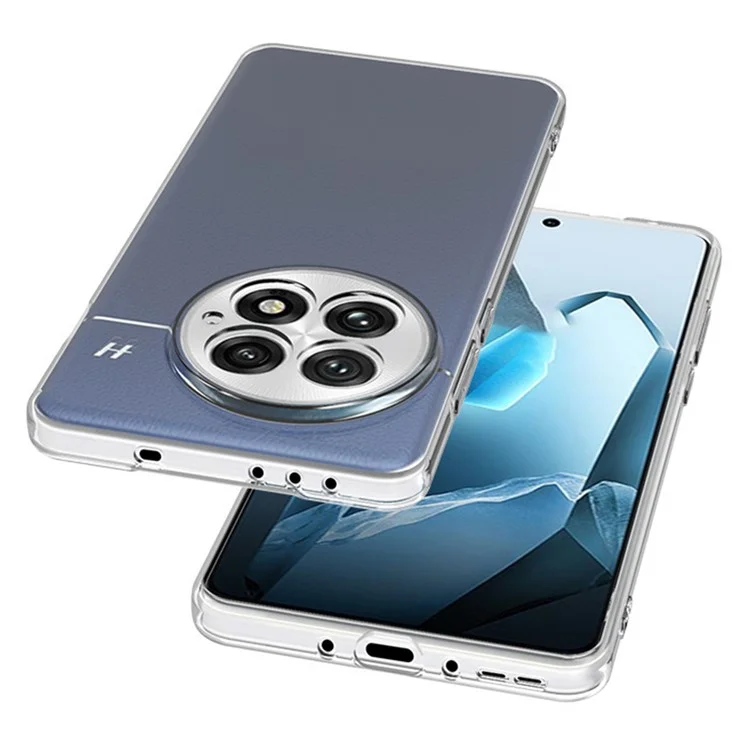 Coque de téléphone transparente ultra fine et flexible en TPU pour OnePlus 13