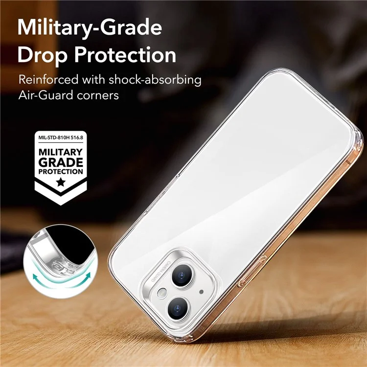 ESR Project Zero Series for iPhone 14 Plus Ultra-thin Soft TPU Case Transparent Anti-drop Anti-scratch Cover