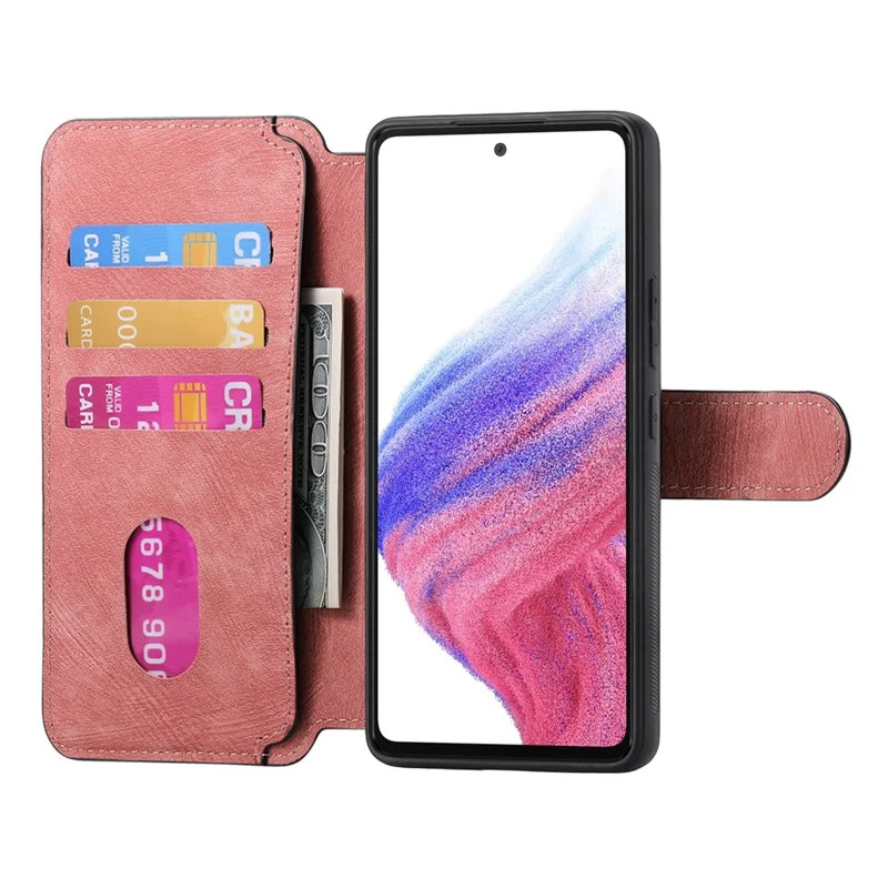 CASENEO MW-03 For Xiaomi 15 Pro Case with Detachable Wallet Leather+TPU Phone Cover  - Pink