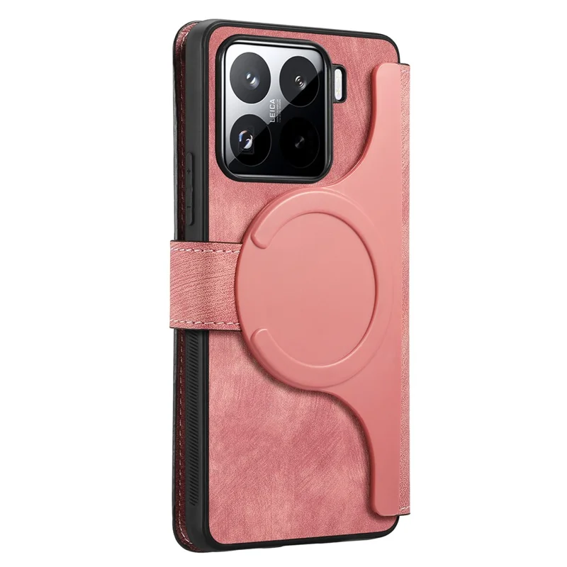 CASENEO MW-03 For Xiaomi 15 Pro Case with Detachable Wallet Leather+TPU Phone Cover  - Pink