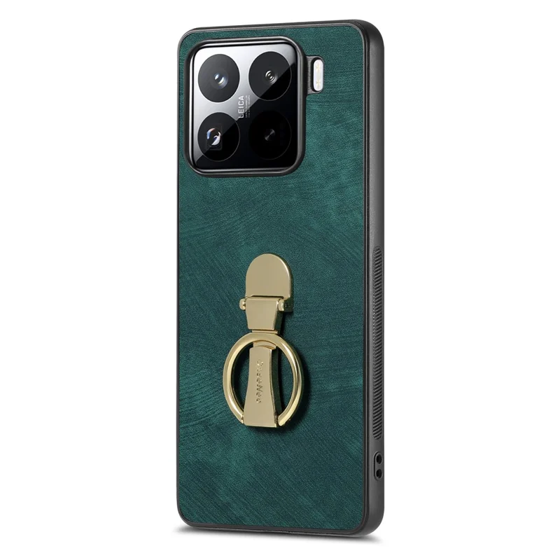 CASENEO D22 For Xiaomi 15 Pro Case Folding Kickstand Retro Leather Back Cover - Green