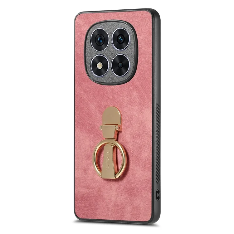 CASENEO D22 Custodia per Xiaomi Redmi Note 14 Pro+ 5G, con supporto pieghevole, retrocover in pelle retrò - Rosa