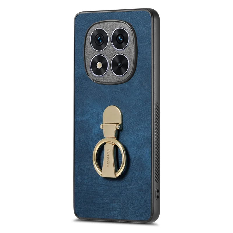 CASENEO D22 For Xiaomi Redmi Note 14 Pro+ 5G Case Folding Kickstand Retro Leather Back Cover - Blue