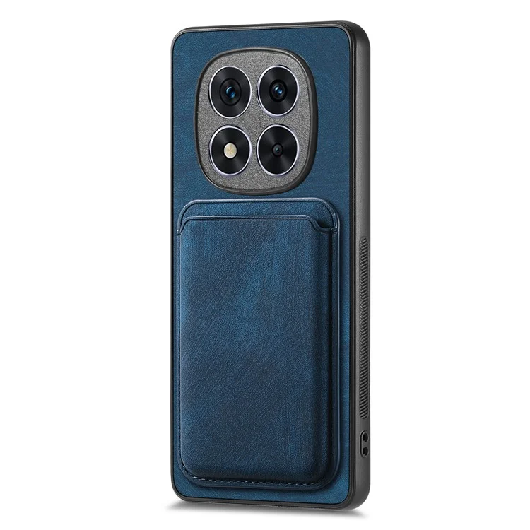 Für Xiaomi Redmi Note 14 Pro+ 5G Hülle Retro Leder+TPU Handyhülle mit abnehmbarem Kartenfach - Blau