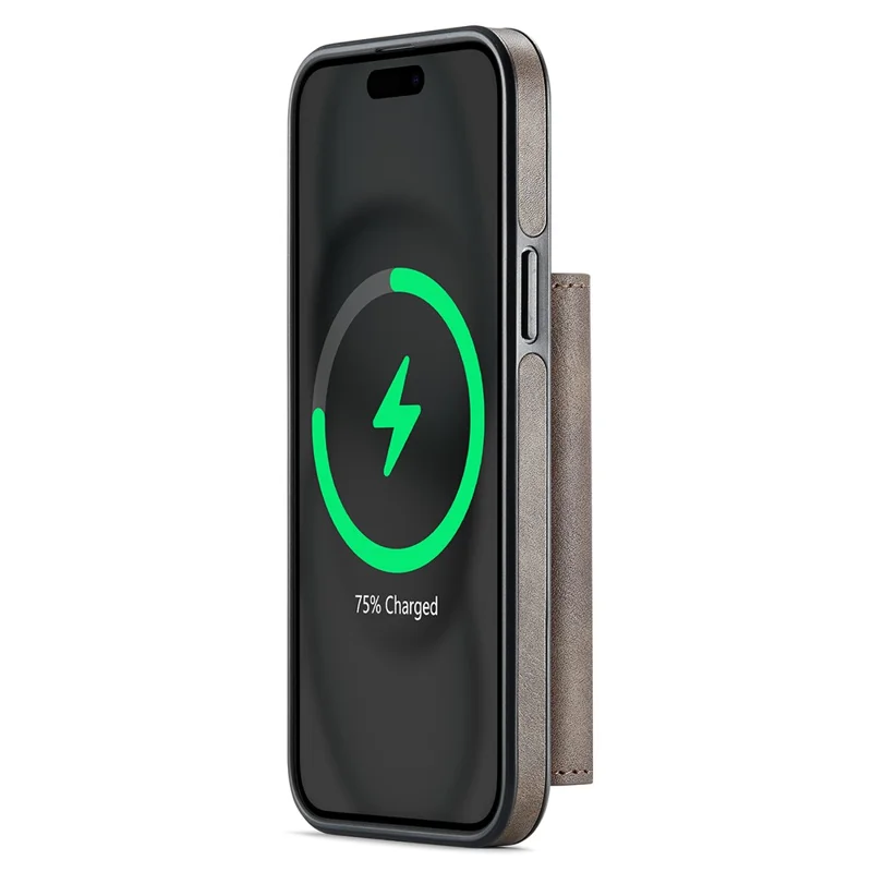 MAGKING K2 Series For iPhone 13 Case Compatible with MagSafe PC+TPU+PU Phone Cover - Coffee