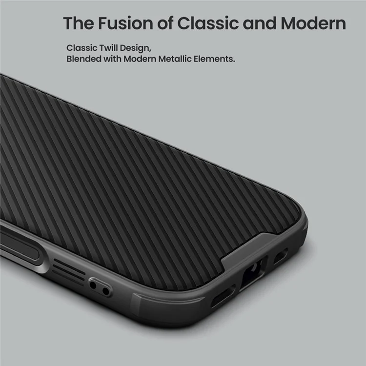 Capa NILLKIN Camshield Prop Series para iPhone 16 Pro Compatível com MagSafe Capa de telefone TPU+PC com moldura de lente