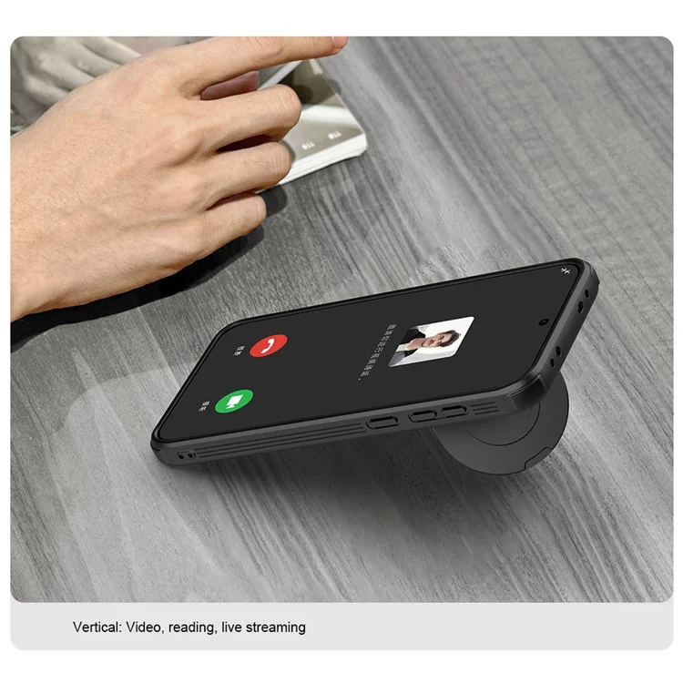 NILLKIN Camshield Prop Series Hülle für Oppo Find X8 5G, kompatibel mit MagSafe, TPU+PC Handyhülle mit Kamera-Schieber
