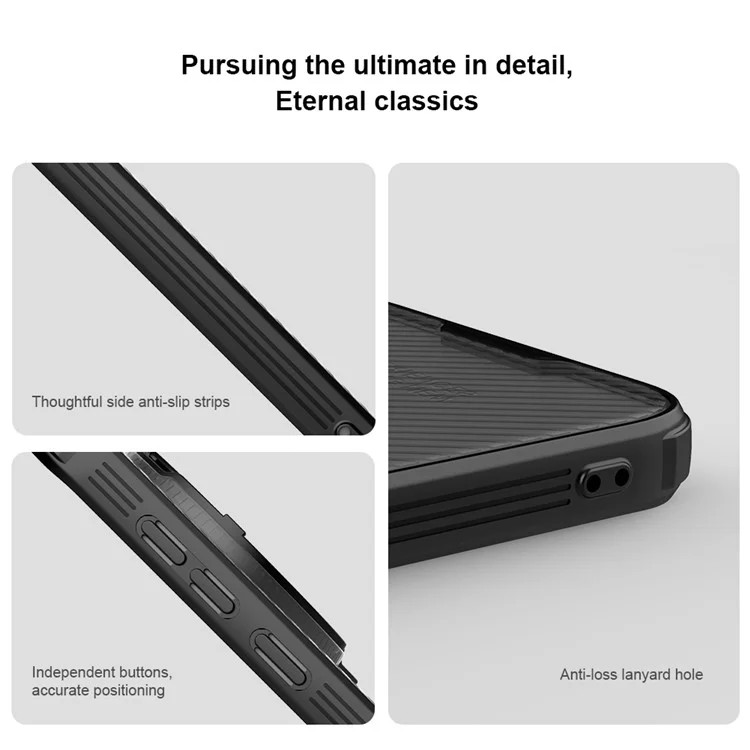NILLKIN Camshield Prop Series Hülle für Oppo Find X8 5G, kompatibel mit MagSafe, TPU+PC Handyhülle mit Kamera-Schieber