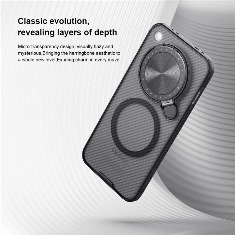 NILLKIN Camshield Prop Series Hülle für Oppo Find X8 5G, kompatibel mit MagSafe, TPU+PC Handyhülle mit Kamera-Schieber
