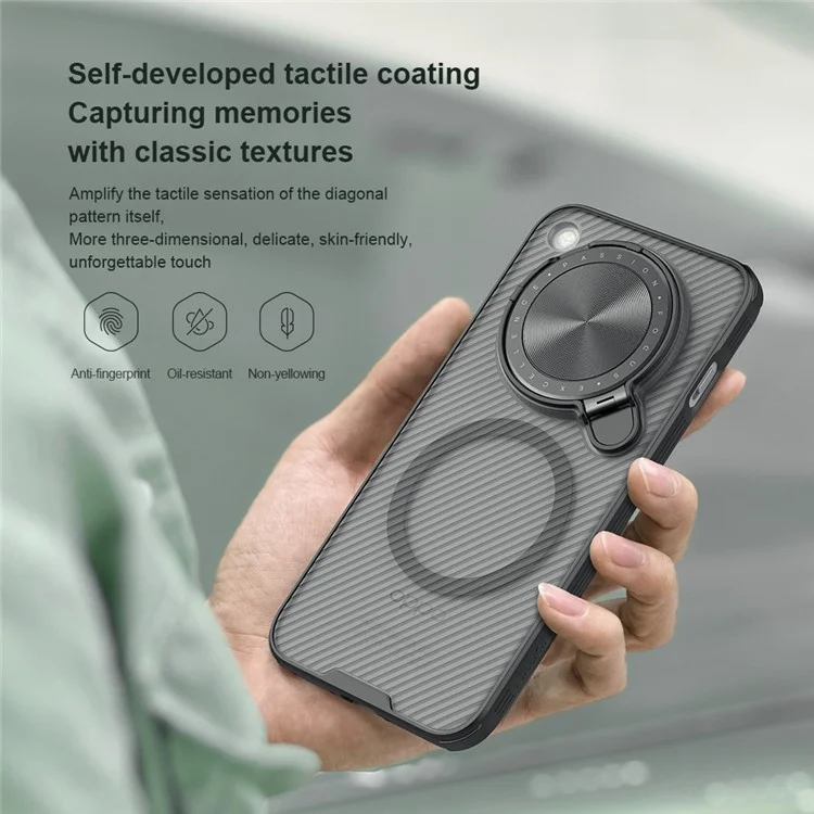 NILLKIN Camshield Prop Series Hülle für Oppo Find X8 5G, kompatibel mit MagSafe, TPU+PC Handyhülle mit Kamera-Schieber