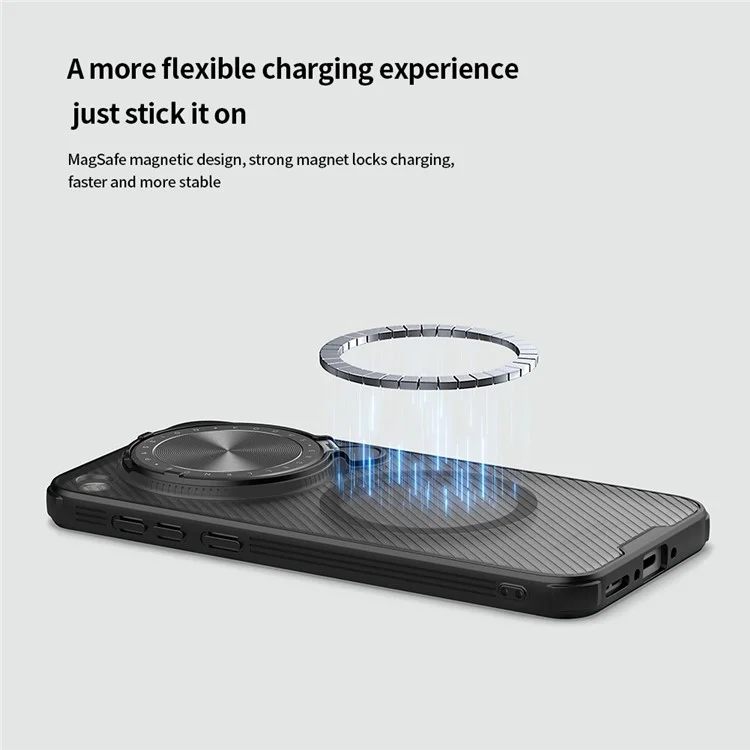 NILLKIN Camshield Prop Series Hülle für Oppo Find X8 5G, kompatibel mit MagSafe, TPU+PC Handyhülle mit Kamera-Schieber