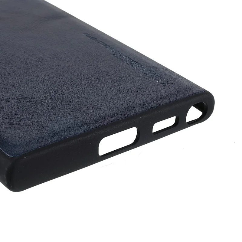 Custodia per Samsung Galaxy S25 Ultra della serie X-LEVEL Bojue-3, rivestita in pelle, con copertura posteriore in PC+TPU - Blu