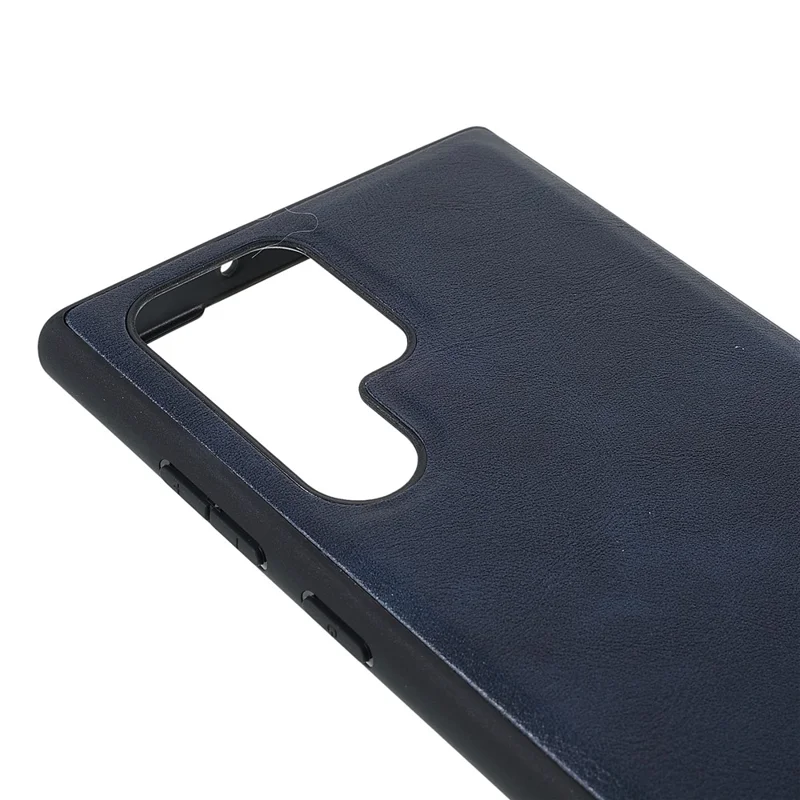 Custodia per Samsung Galaxy S25 Ultra della serie X-LEVEL Bojue-3, rivestita in pelle, con copertura posteriore in PC+TPU - Blu