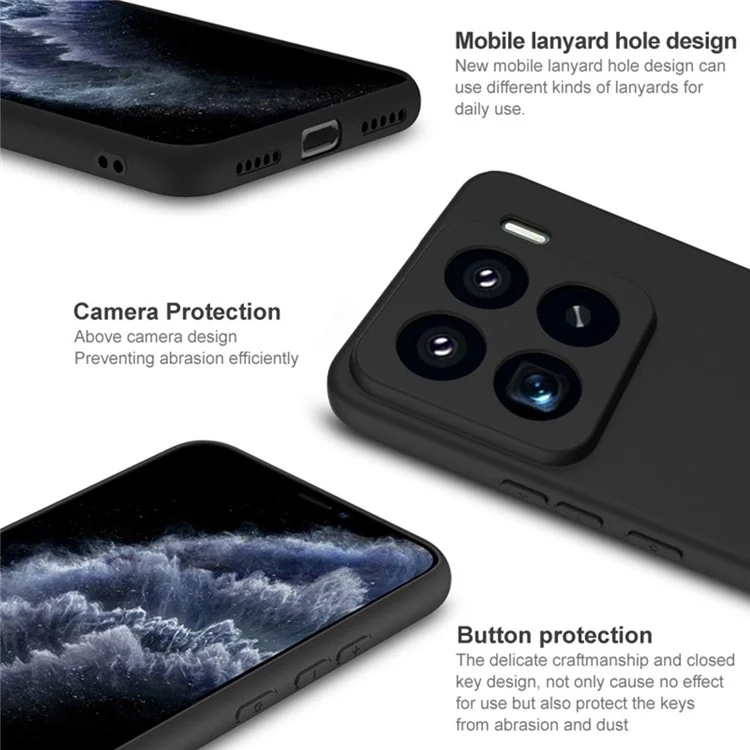 Capa IMAK UC-3 Series para Xiaomi 15 Pro, fosca, anti-impressão digital, em TPU macio