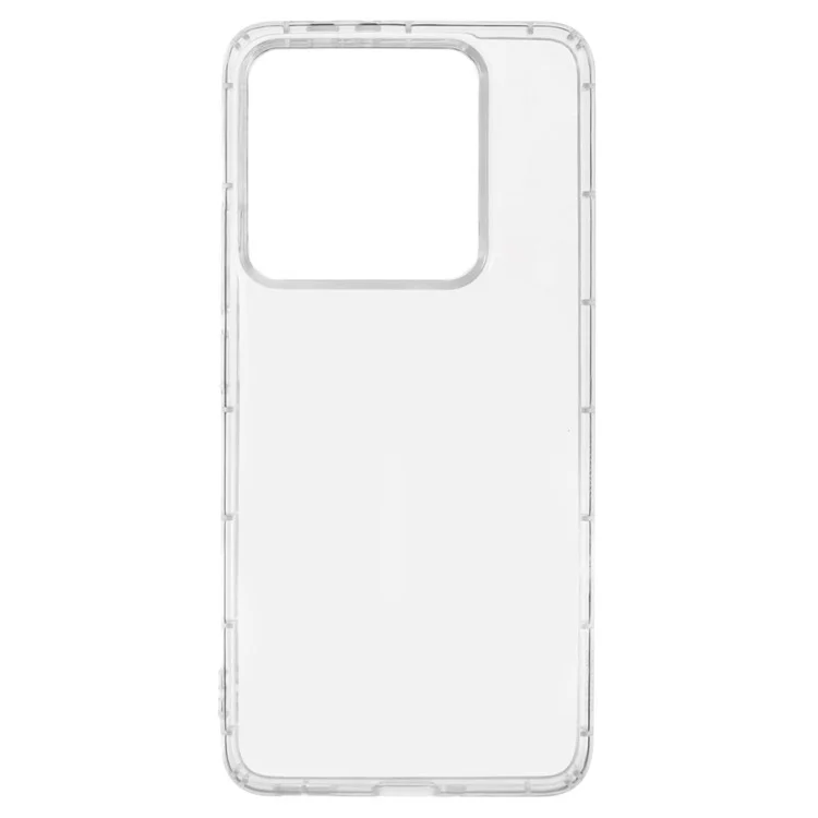 Capa de telefone transparente de TPU para Xiaomi 14T Pro com proteção de airbag (grande orifício para a lente traseira)