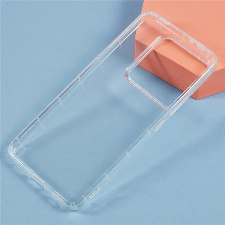 Capa de telefone transparente de TPU para Xiaomi 14T Pro com proteção de airbag (grande orifício para a lente traseira)