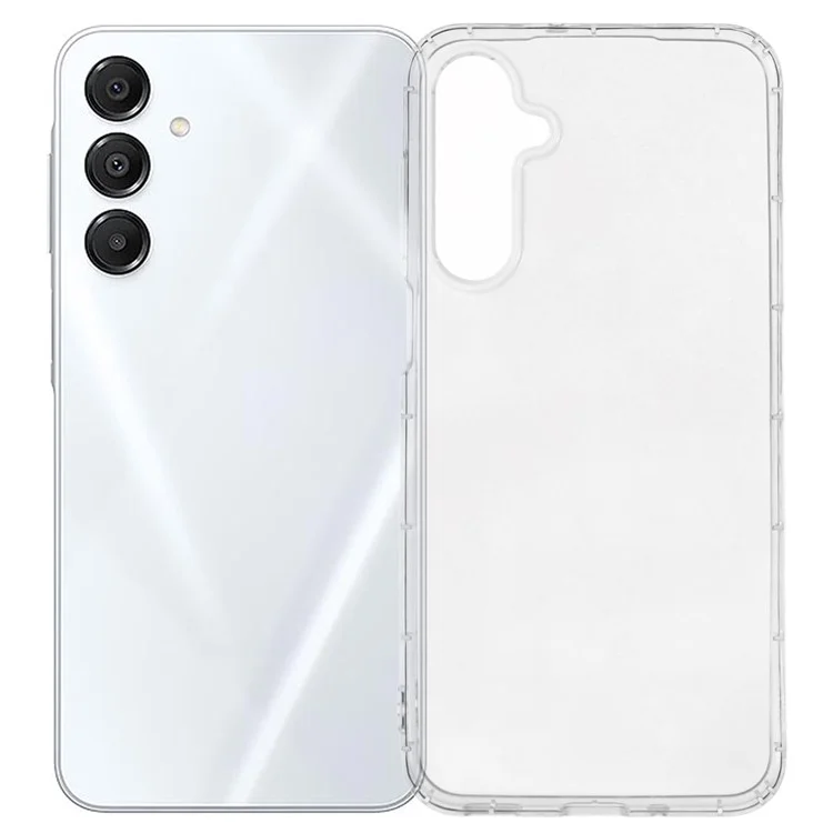 Für Samsung Galaxy A16 4G / 5G transparente TPU-Abdeckung Handyhülle mit Airbag-Schutz (großes Loch für die Hauptkamera)