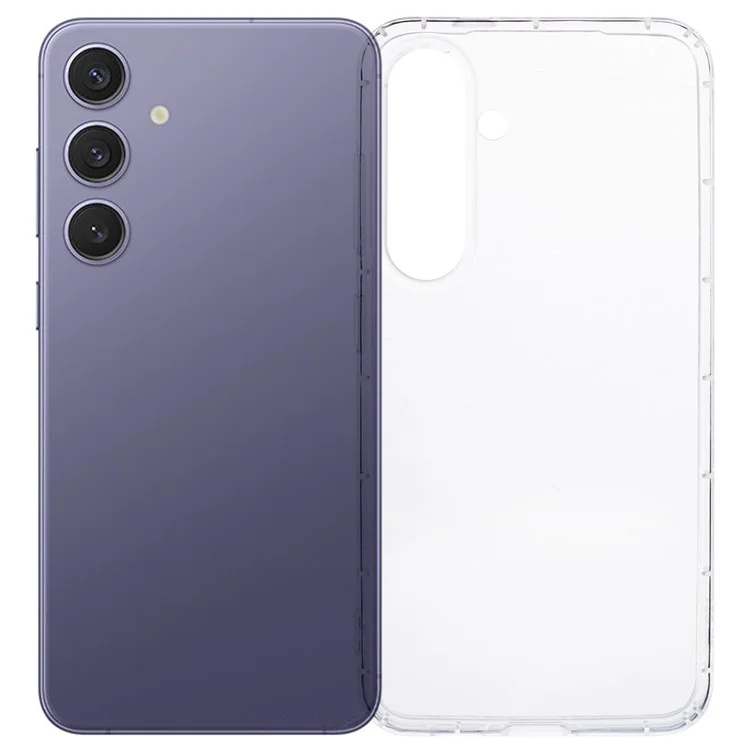 Для Samsung Galaxy S25+ прозрачный чехол для телефона из ТПУ с защитой от подушки безопасности (большое отверстие для задней линзы)