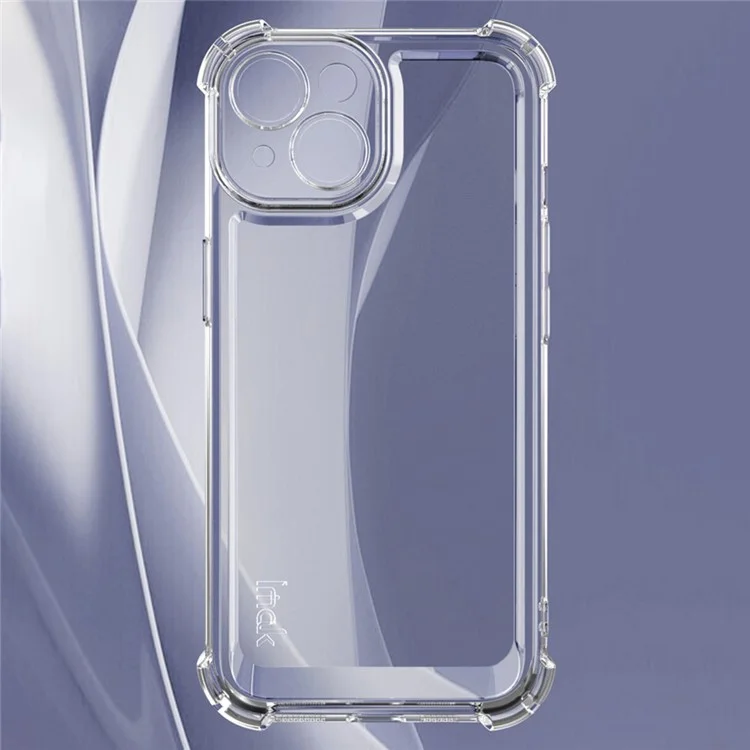 Чехол IMAK UX-4 для iPhone 15, прямоугольная рамка, защита от ударов, прозрачный ТПУ-чехол
