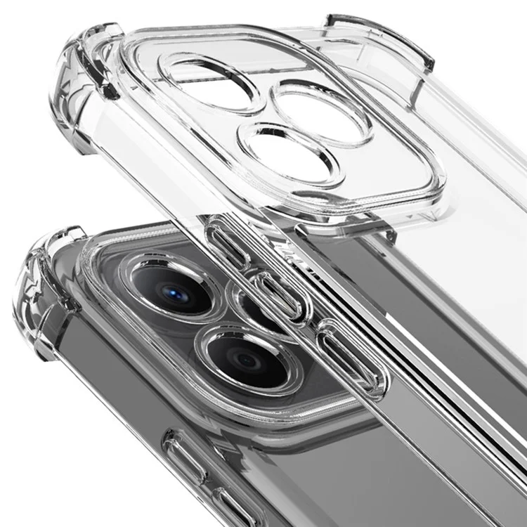 IMAK UX-4 чехол для iPhone 15 Pro прямоугольная рамка, четыре угла, ударопрочный, прозрачный ТПУ чехол