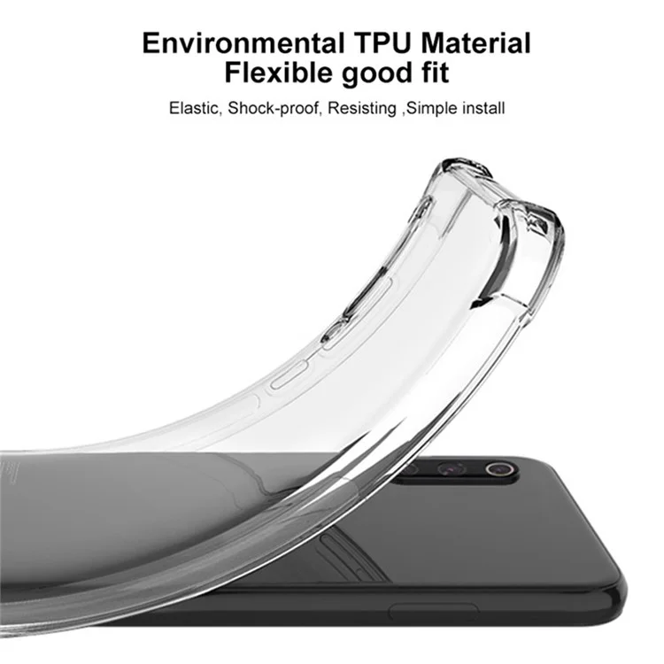 IMAK UX-4 чехол для iPhone 15 Pro прямоугольная рамка, четыре угла, ударопрочный, прозрачный ТПУ чехол