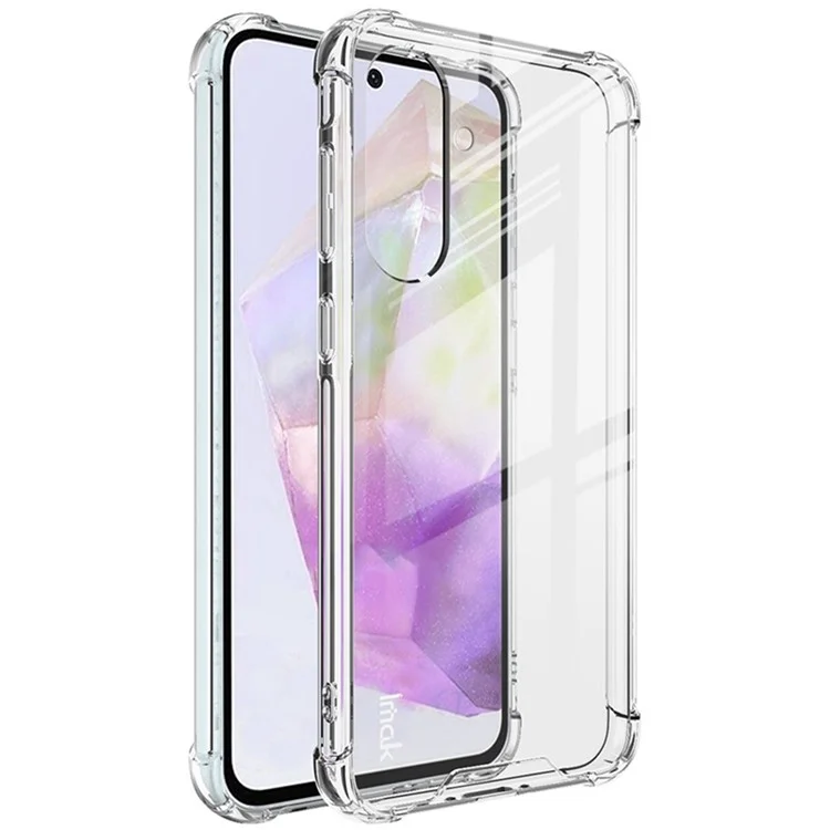 IMAK Funda para Samsung Galaxy A36 5G Caso PC+TPU a prueba de golpes Cubierta de teléfono transparente