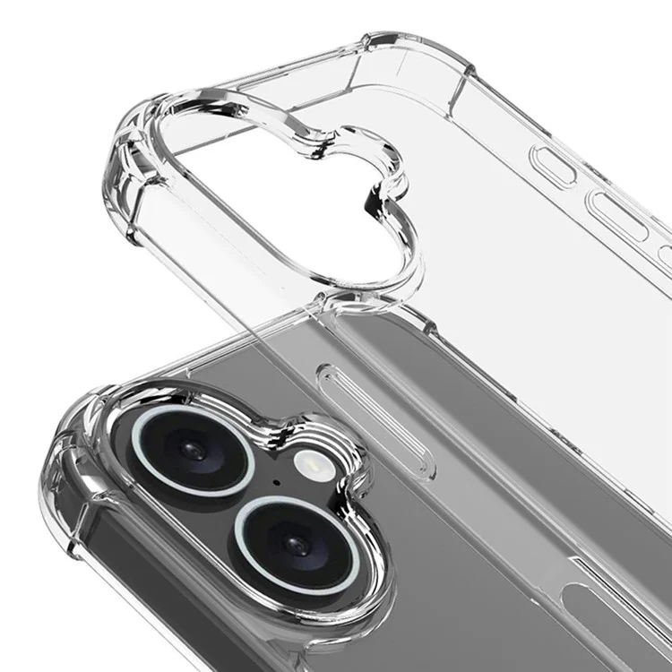 IMAK Funda para Samsung Galaxy A36 5G Caso PC+TPU a prueba de golpes Cubierta de teléfono transparente