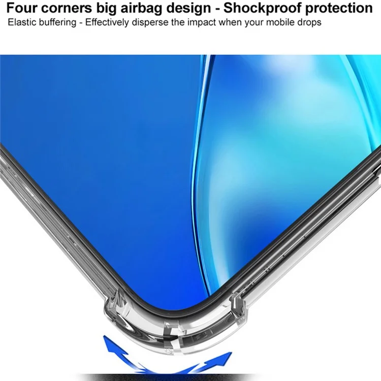 IMAK Funda para Samsung Galaxy A36 5G Caso PC+TPU a prueba de golpes Cubierta de teléfono transparente