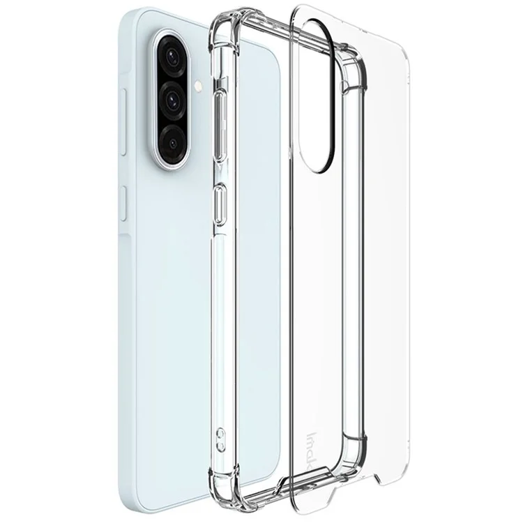 IMAK Funda para Samsung Galaxy A36 5G Caso PC+TPU a prueba de golpes Cubierta de teléfono transparente