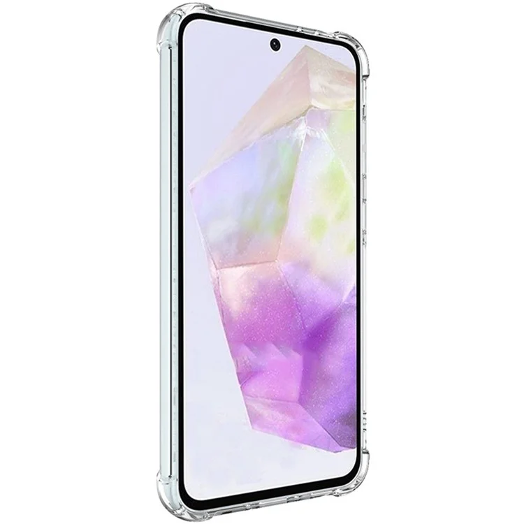 IMAK Funda para Samsung Galaxy A36 5G Caso PC+TPU a prueba de golpes Cubierta de teléfono transparente