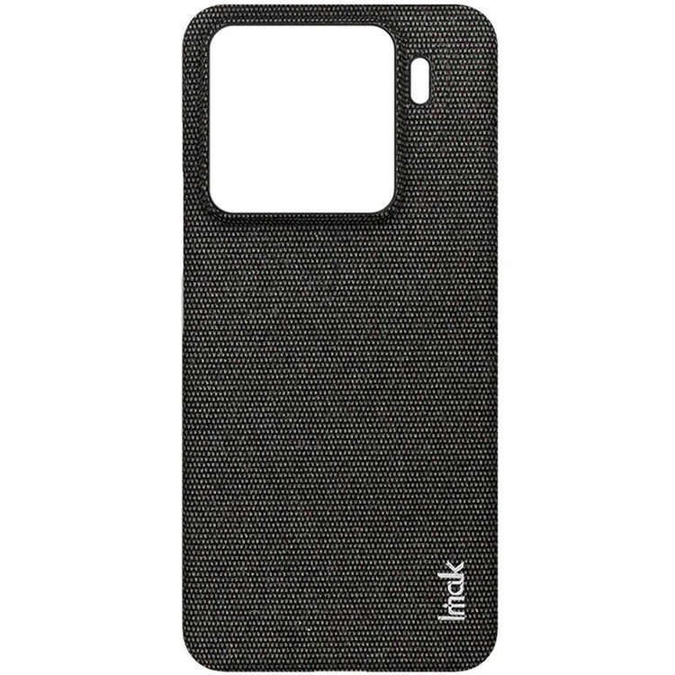 Funda IMAK Ruiyi Series para Xiaomi 15 / 15 Custom Edition Clásica textura de tela de cuero + PC - Negro
