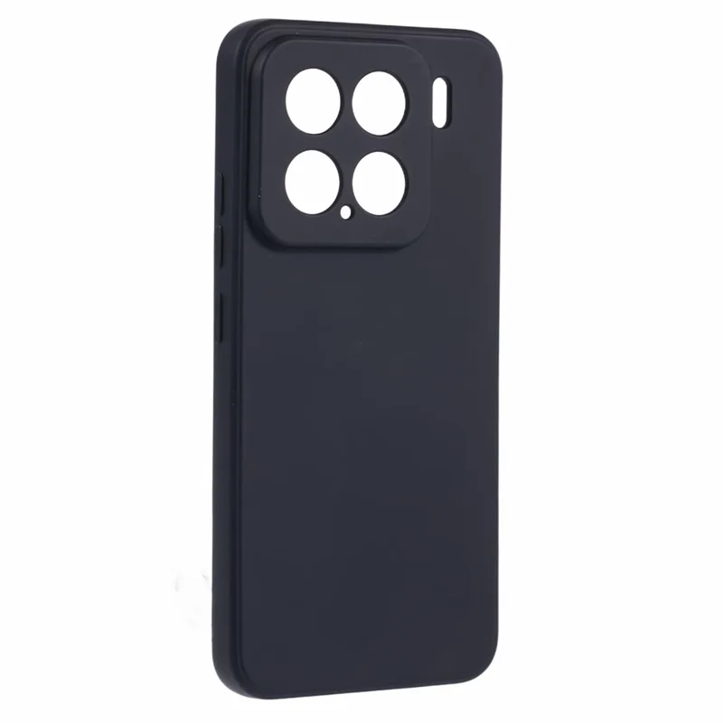 Capa para Xiaomi 15 de TPU com parte traseira macia, revestimento anti-arranhões e fibra - Preta