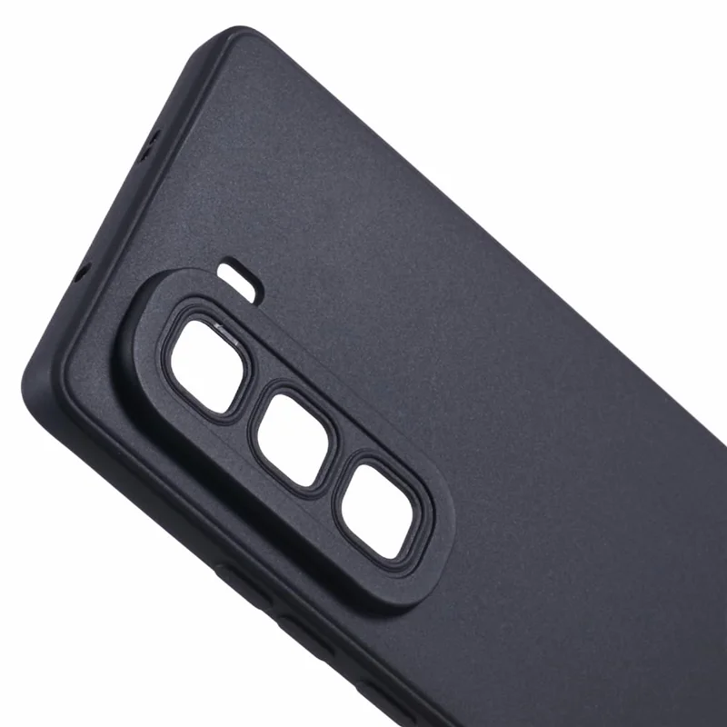Funda para Infinix Hot 50 Pro+ 4G, cortes precisos, borde recto, TPU a prueba de golpes - Negro
