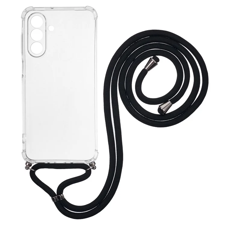 Funda para Samsung Galaxy A26 5G Reforzada en las esquinas Cubierta de teléfono TPU transparente con cordón
