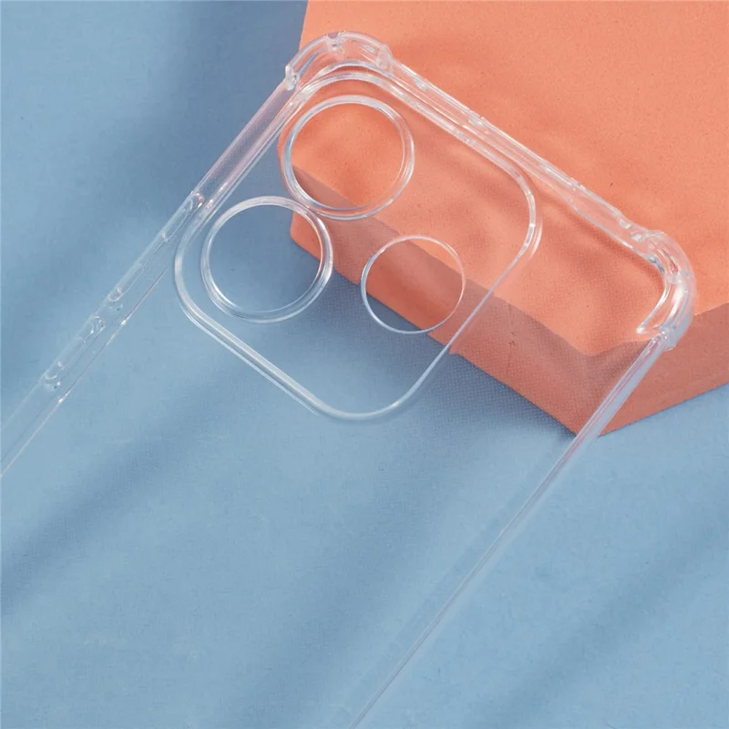 Funda para Xiaomi Redmi Note 14 5G, reforzada en las esquinas, de TPU transparente, con cordón.