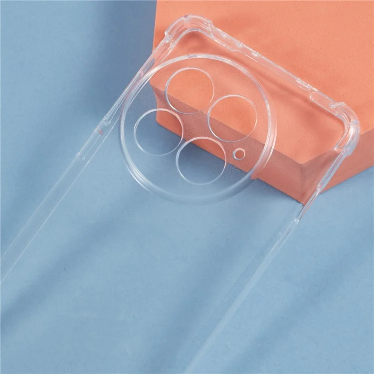 Funda para OnePlus 13 con esquinas reforzadas, tapa de teléfono transparente de TPU con cordón.