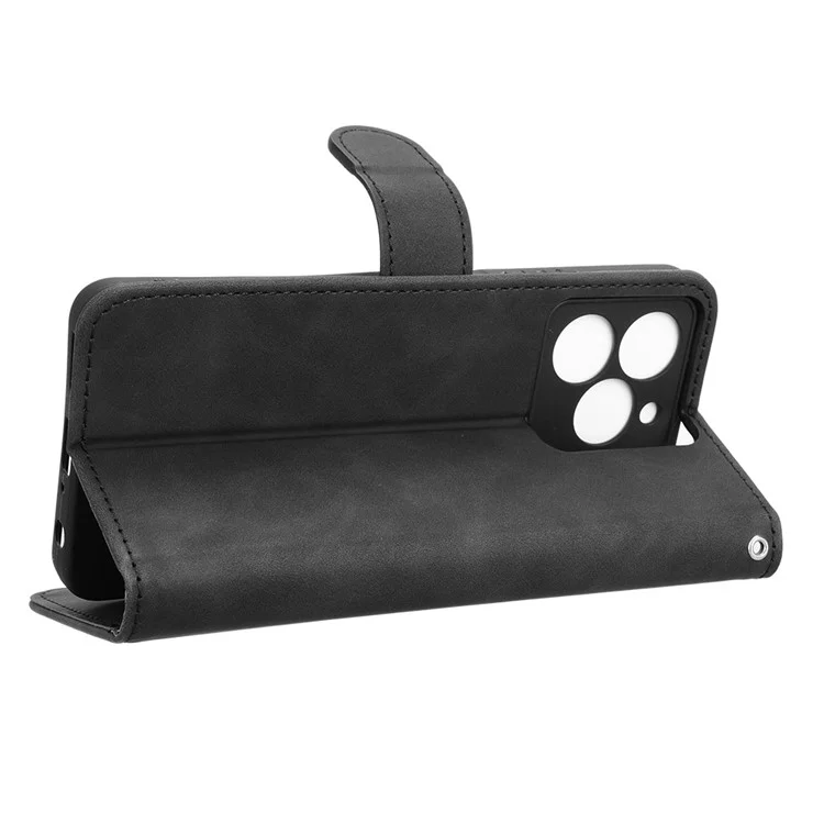 Per Ulefone Note 20 Pro Custodia in pelle Skin-Feel Anti-Drop Wallet Flip Phone Cover - Nero