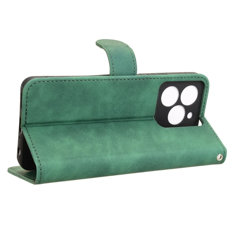 For Ulefone Note 20 Pro Leather Case Skin-Feel Anti-Drop Wallet Flip Phone Cover - Green