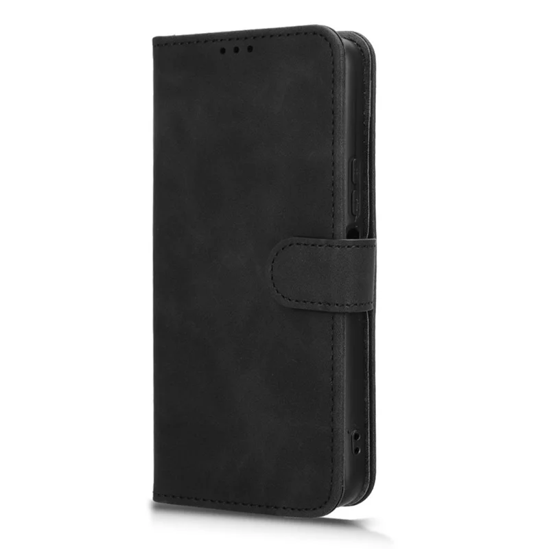 Futera skórzana na Honor X5b, etui typu portfel z funkcją podpierania i magnesem, odporno na upadek, czarne