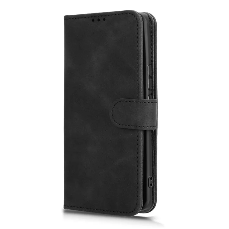 For Honor X60 Pro 5G / X9c 5G Lederetui Haptik-Gefühl Anti-Drop Wallet Flip Handyhülle - Schwarz