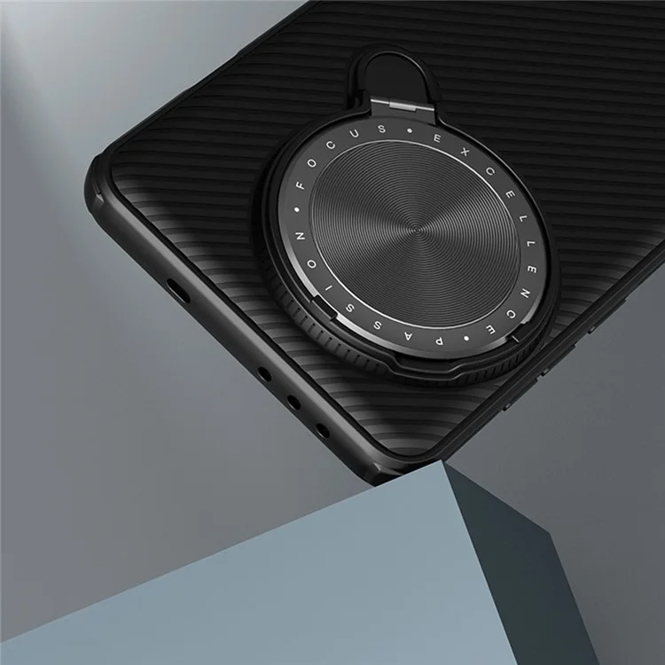 NILLKIN Camshield Prop Series Hülle für OnePlus 13 mit Kameraschutz aus PC + TPU - Schwarz
