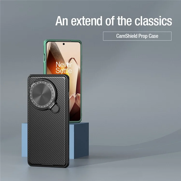 NILLKIN Camshield Prop Series Hülle für OnePlus 13 mit Kameraschutz aus PC + TPU - Schwarz