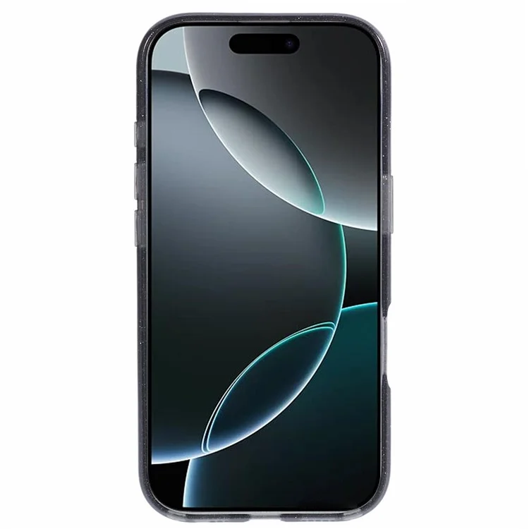 Custodia per iPhone 16 Pro Max compatibile con MagSafe, design epossidico con supporto, cover posteriore in TPU+PC - Nero