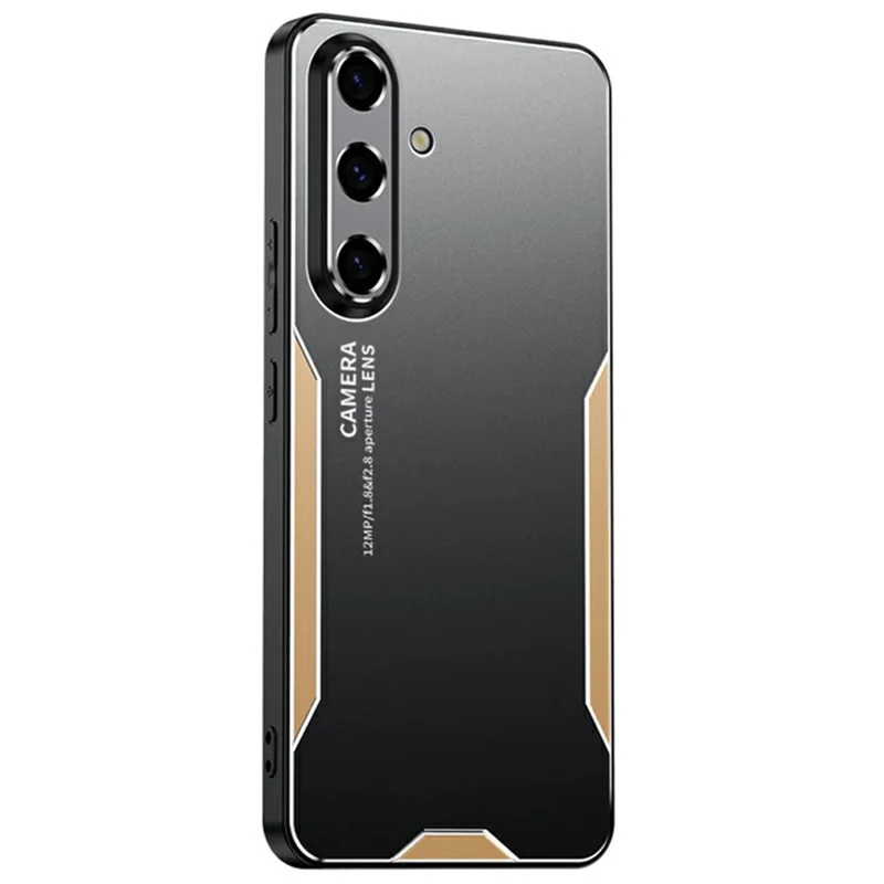 Funda para teléfono Samsung Galaxy A26 5G, aleación de aluminio + TPU + cubierta trasera de PC - Oro
