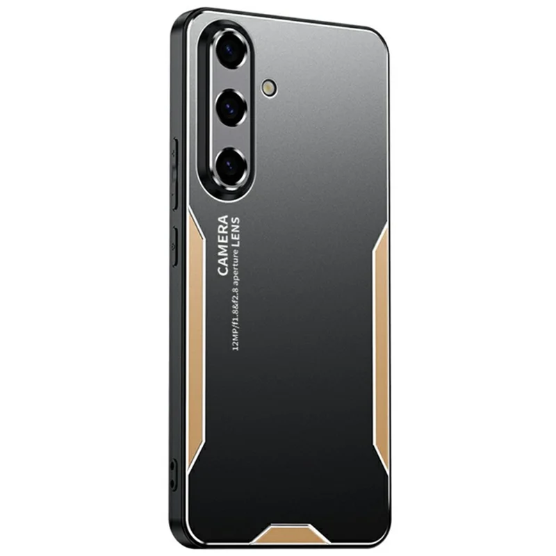 For Samsung Galaxy A16 4G / 5G Phone Case Aluminium Alloy TPU PC Back Cover - Gold