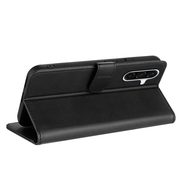 Custodia in pelle sintetica per Samsung Galaxy A36 5G - Nero